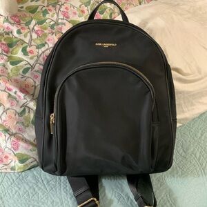 Karl Lagerfeld Elegant Black Backpack